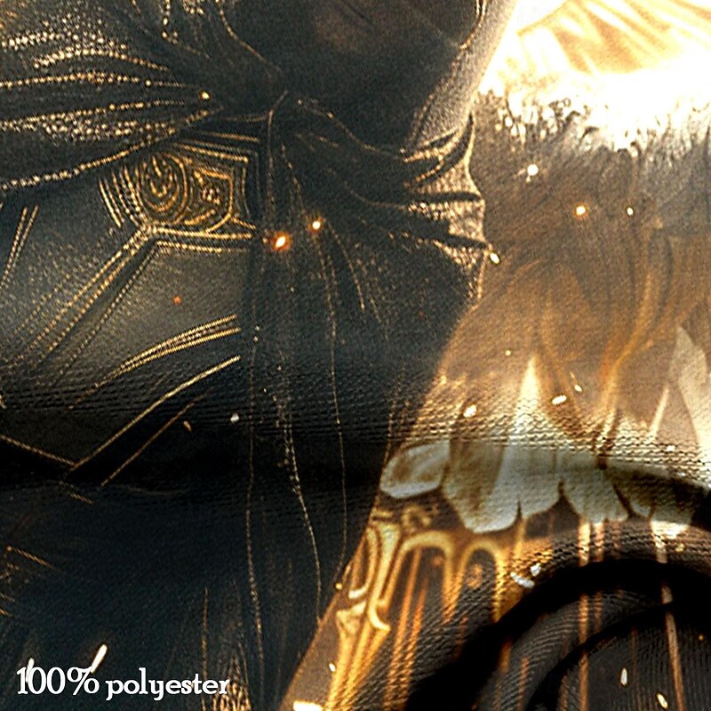 Men's Graphic Animal Lion Wings Templar Cross T Shirt T shirt 3D Print Crew Neck Shirt Fashion Religious Athleisure Street Sports Outdoor Black Gold Summer Spring Clothing Apparel S M L XL XXL XXXL3