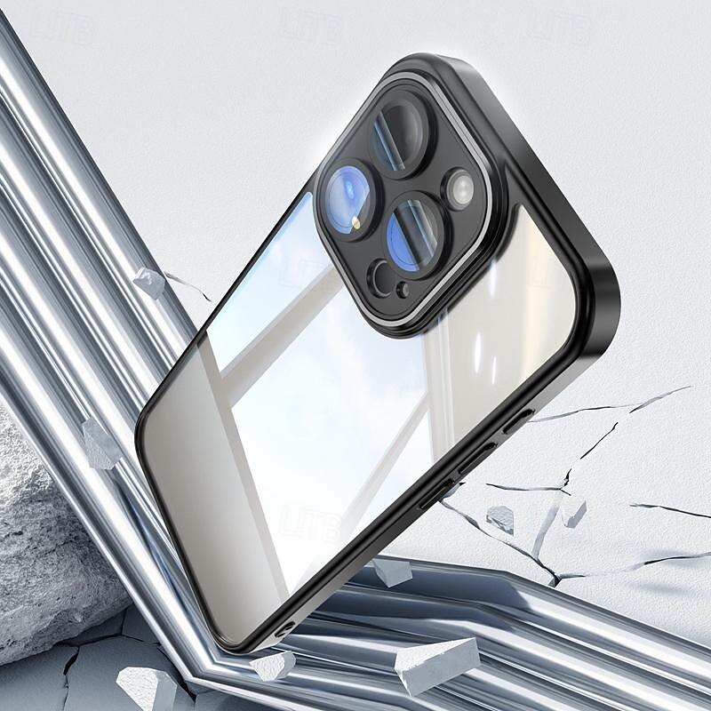 Phone Case For iPhone 17 Pro Max 17 Air 16 15 14 Pro Max Plus 13 12 Pro Max Back Cover Camera Lens Protector Shockproof Armor TPU4