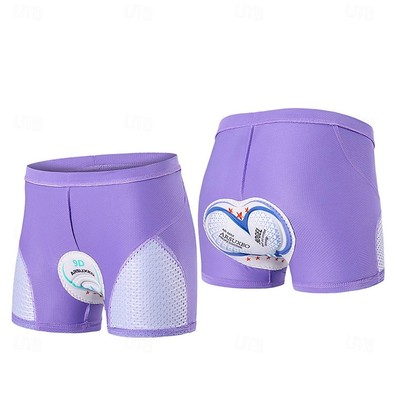 Women's Solid Color Cycling Shorts Bike Shorts Bike Shorts Padded Shorts / Chamois Sports 3D Pad Quick Dry High Elasticity Comfortable Black Purple Spandex Clothing Apparel Bike Wear4