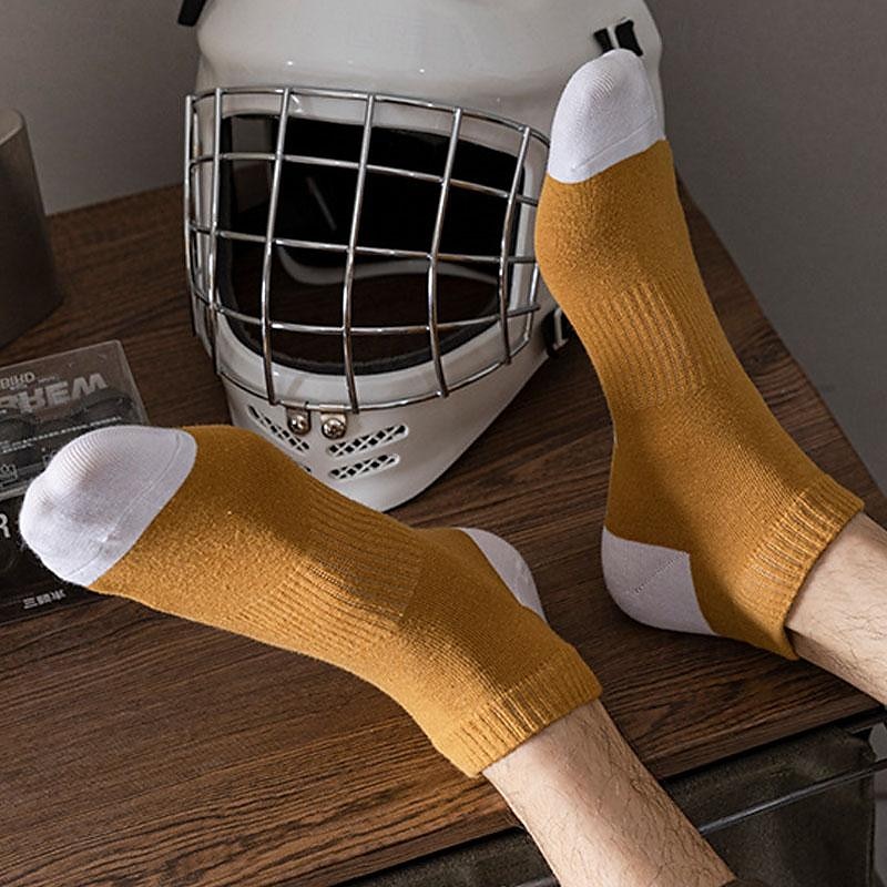 Men's 5 Pack Multi Packs Socks Ankle Socks Low Cut Socks Rainbow Color Color Block Sports & Outdoor Daily Vacation Basic Medium Spring Fall Fashion Casual3