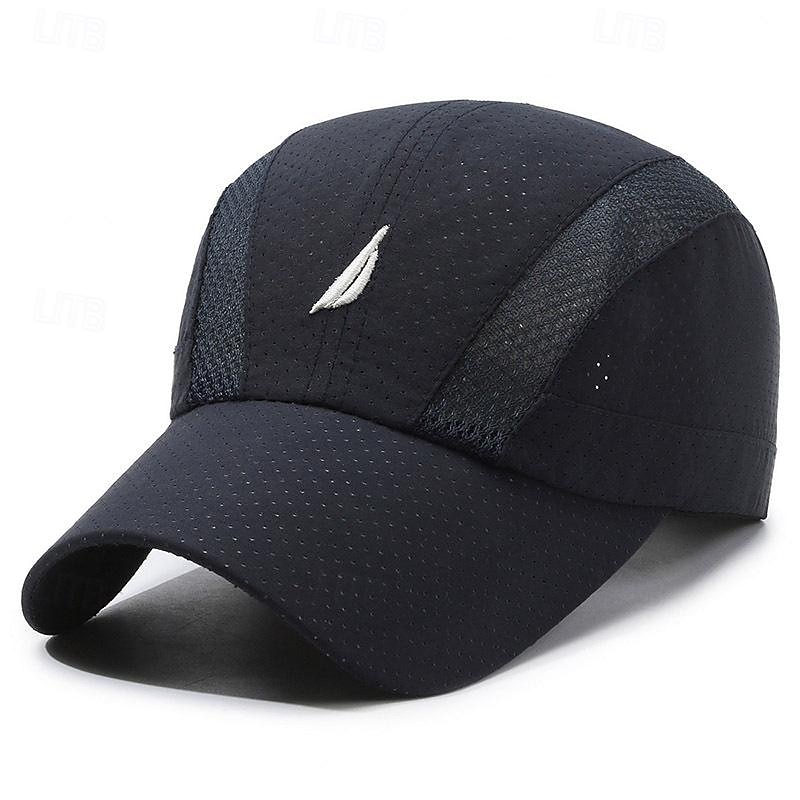 Men's Baseball Cap Sun Hat Trucker Hat Black Navy Blue Polyester Embroidery Fashion Casual Street Daily Letter Adjustable Sunscreen Breathable2