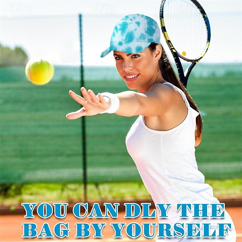 Cotton White Baseball Cap Is Used for Tie Dyeing Tie Dyeing Set Items Tie Dyeing Neutral Style Adjustable Solid Color Baseball Cap Suitable for Large Groups of Children Tie Dyeing Parties White3