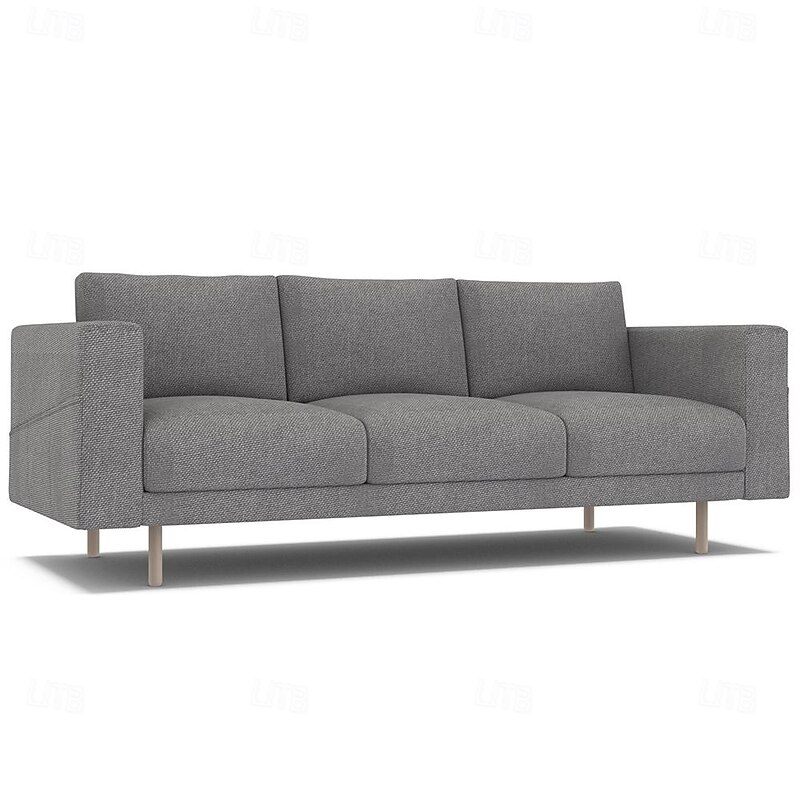 3-Seater Sofa Cover Solid Color Slipcovers NORSBcover LITB PRIME cover4