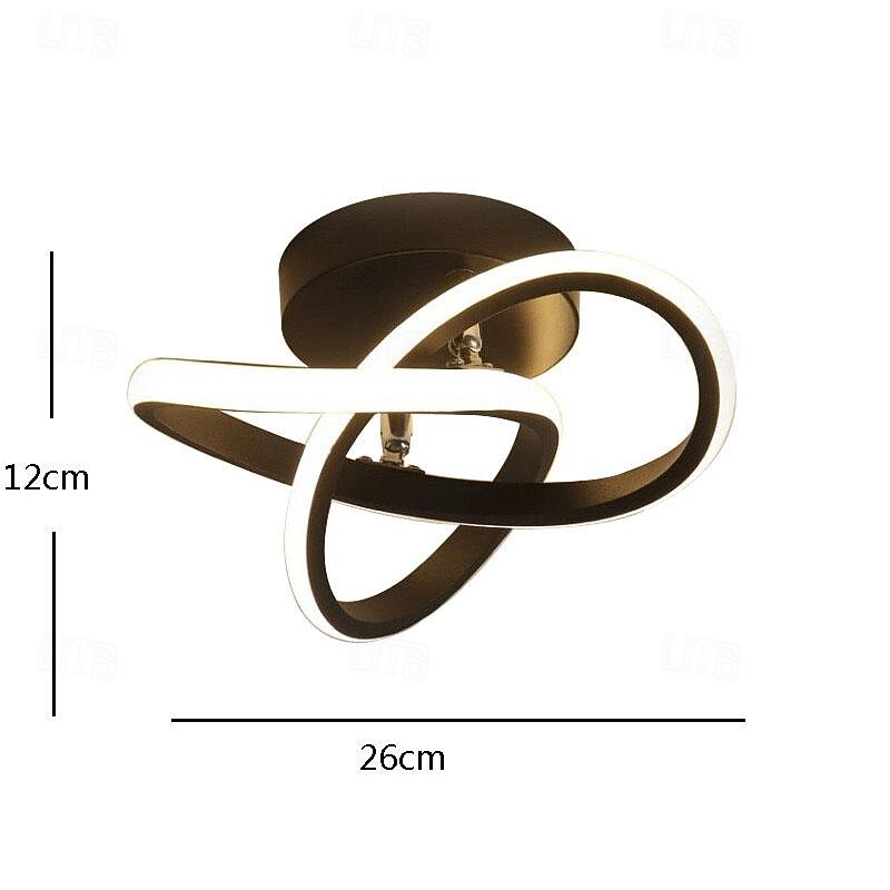 LED Ceiling Light 26cm 1-Light Warm White+White+Cold White Metal Acrylic Island Design Painted Finishes Modern Style Living Room Bedroom 110-240V2