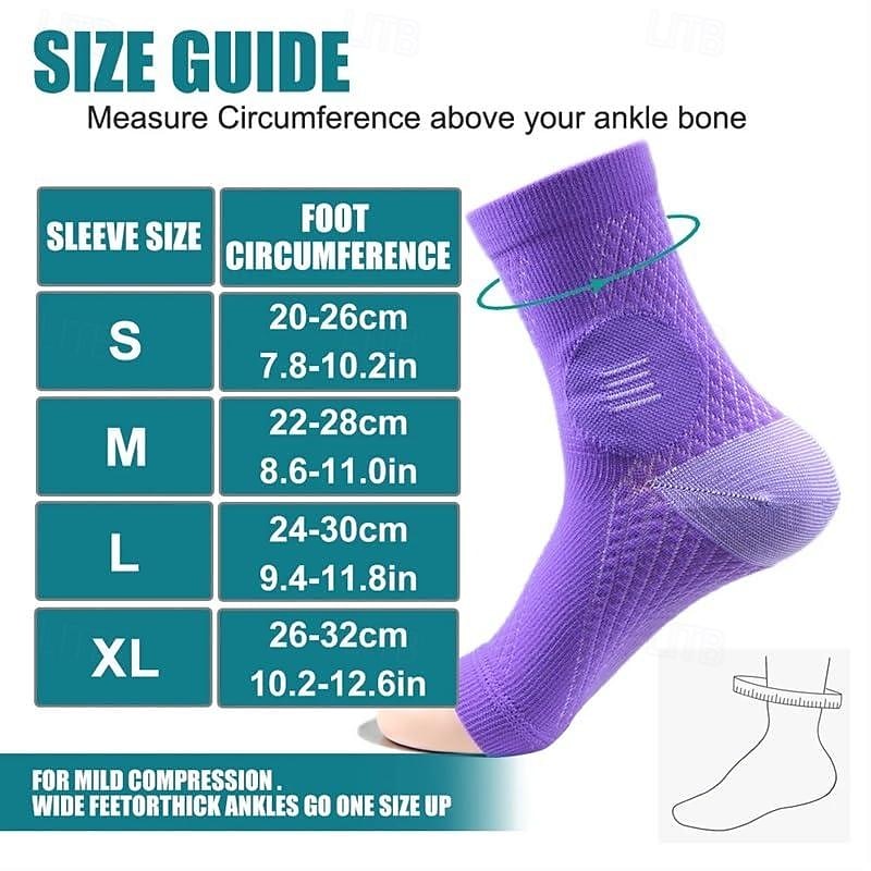 3Pairs Neuropathy Socks - Soothe Relief Compression Socks 20-30 mmHg - Comprex Ankle Sleeves for Arch Support, Achilles Tendonitis, and Foot Pain Relief2