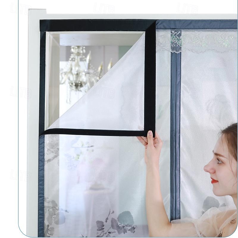 Magnetic Door Screen Mesh Screen Mosquito Net for Door Curtain Printed Pattern Bedroom Livingroom Children's Room4