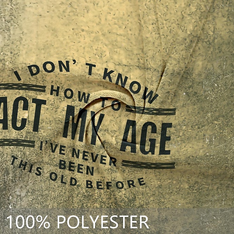 Men's Graphic T-Shirt - Funny "I Don't Know How to Act My Age" Novelty Short Sleeve Top3