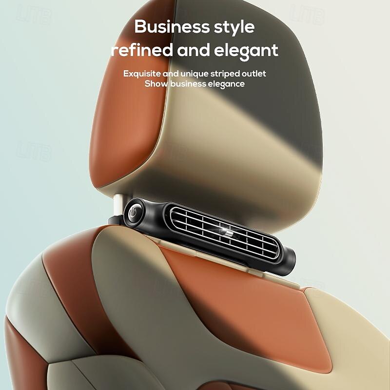 Turbo High Wind Car Seat Cooling Fan - USB Plug, Back Pillow Design for Efficient Cooling2