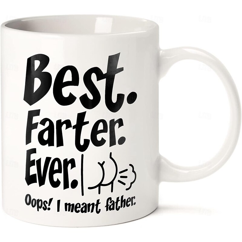 Fathers Day Funny Gifts for Dad Husband Him from Daughter Son Kids Wife - 11 OZ Ceramic Coffee Mug - Stocking Stuffers for Christmas XmasBirthday Anniversary Gag Presents Ideas for PaPa Step Dad2