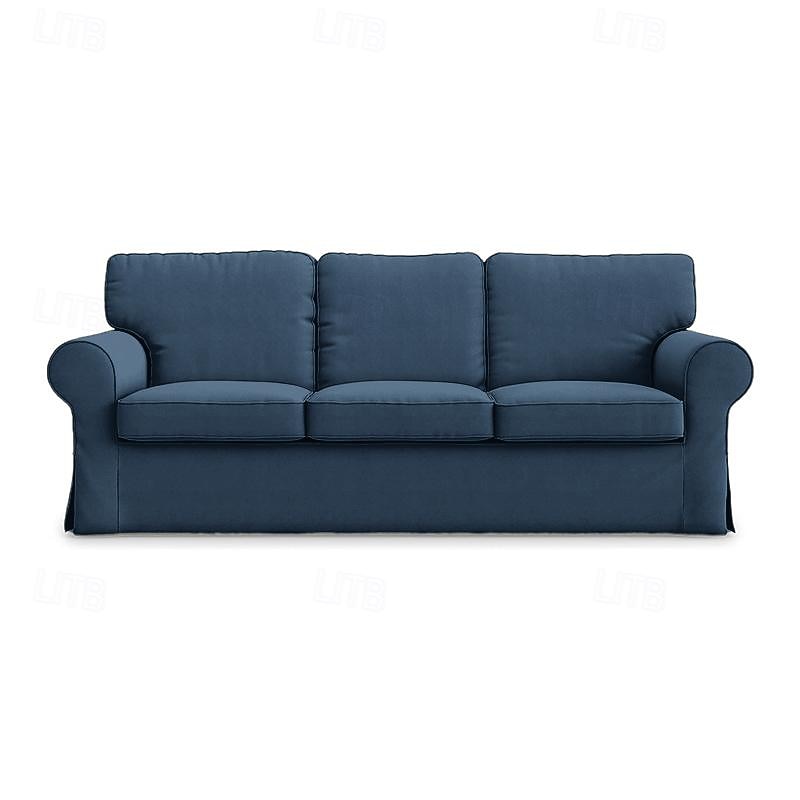 3 Seat Sofa Cover Couch Cover with 3 Cushion Cover and 3 Backrest Cover For Ektorp Slipcover Washable Furniture Protector  LITB PRIME cover Ektcover2