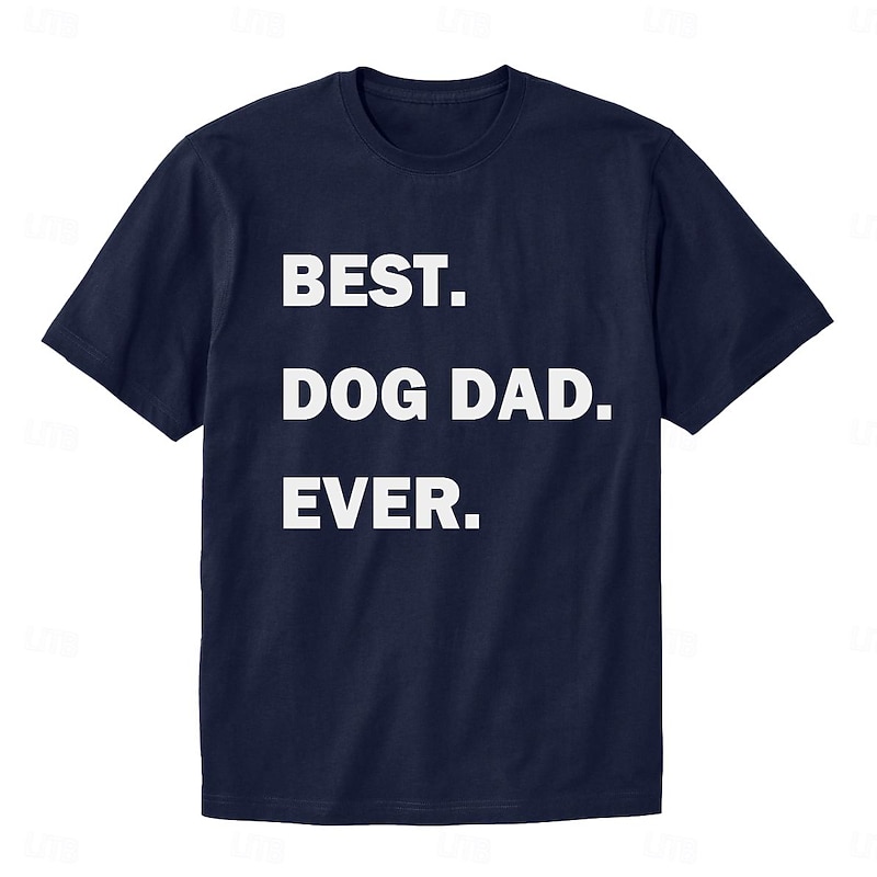Men's Letter Daddy Father's Day T Shirt Tee Top 100% Cotton Short Sleeve Graphic Shirt Black Army Green Dark Blue Comfortable Tee Street Sports Outdoor Fashion Designer Clothing3