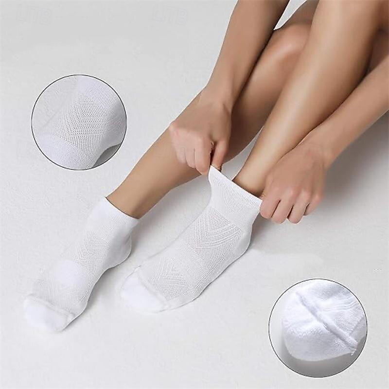 Men's 6 Pieces Multi Packs Socks Running Socks Casual Socks Black White Color Color Block Sports & Outdoor Daily Vacation Basic Medium Spring Fall Fashion Casual4