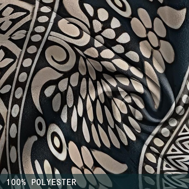 Men's Geometric Pattern Flower / Floral Swim Shorts Board Shorts Swimming Trunks Mid Waist Vintage Hawaiian Ethnic Style Holiday Beach Drawstring with Mesh lining Elastic Waist Designer Clothing3