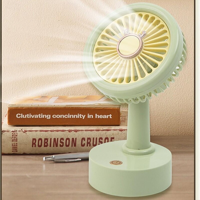 Mini Desktop Fan - Portable, Convenient Three-Speed Cooling Fan, Powerful Rechargeable Fan for Students, Home, Office, and Outdoor Use3