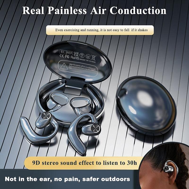 2024 Bone Conduction Headphone Ear Hook Bluetooth 5.2 Sports Stereo HIFI for Apple Samsung Huawei Xiaomi MI Everyday Use Mobile Phone Office Business Travel Entertainment Car Motorcycle3
