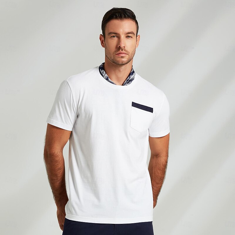 Men's 100% Cotton Graphic T shirt Fashion Outdoor Casual Tee Tee Top Street Casual Daily T shirt White Navy Blue Short Sleeve Crew Neck Shirt Spring & Summer Clothing Apparel2