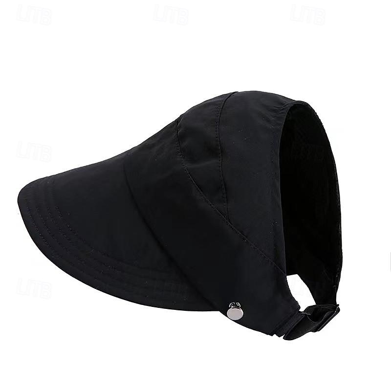 Women's Hat Sun Hat Portable Sun Protection Breathable Street Daily Weekend Pure Color Pure Color2