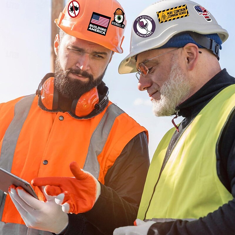 150 Pcs Hard Hat Stickers (Dairy) for Tool Box Helmet Funny Stickers for Adults Joke Meme Vinyl and Waterproof Stickers for Mechanics Electricians Union Oil Field Army4