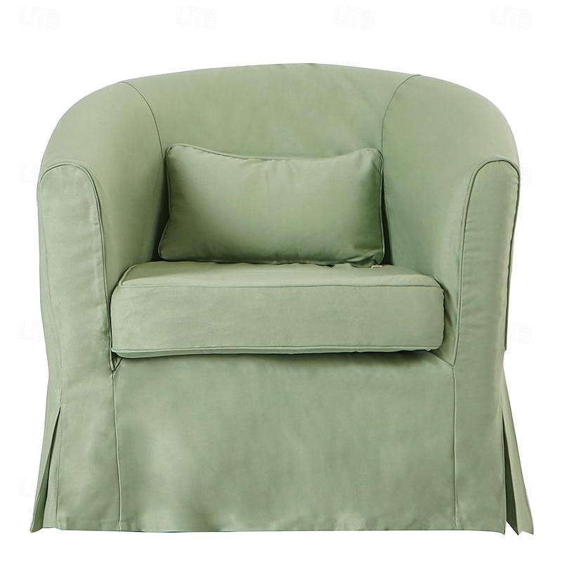 100% Cotton Armchair Cover Solid Color Quilted Cotton Slipcovers TULLcover LITB PRIME cover3