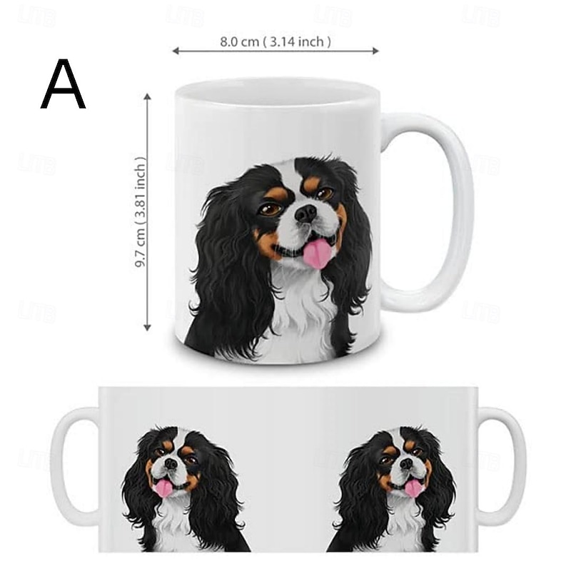 Cute Winking Golden Retriever Ceramic Coffee Mug Tea Cup, 11 OZ3