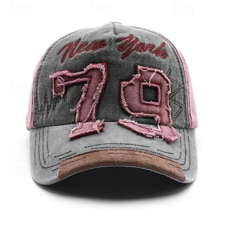 Men's Baseball Cap Sun Hat Trucker Hat Black Yellow Cotton Patchwork Embroidered Fashion Casual Street Daily Color Block Letter Adjustable Sunscreen Breathable4