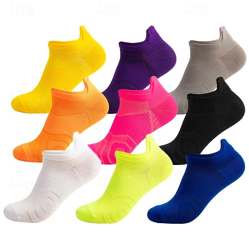 Men's 3 Pairs Multi Packs Socks Running Socks Casual Socks Black White Color Plain Sports & Outdoor Daily Vacation Basic Medium Spring Fall Fashion Casual3