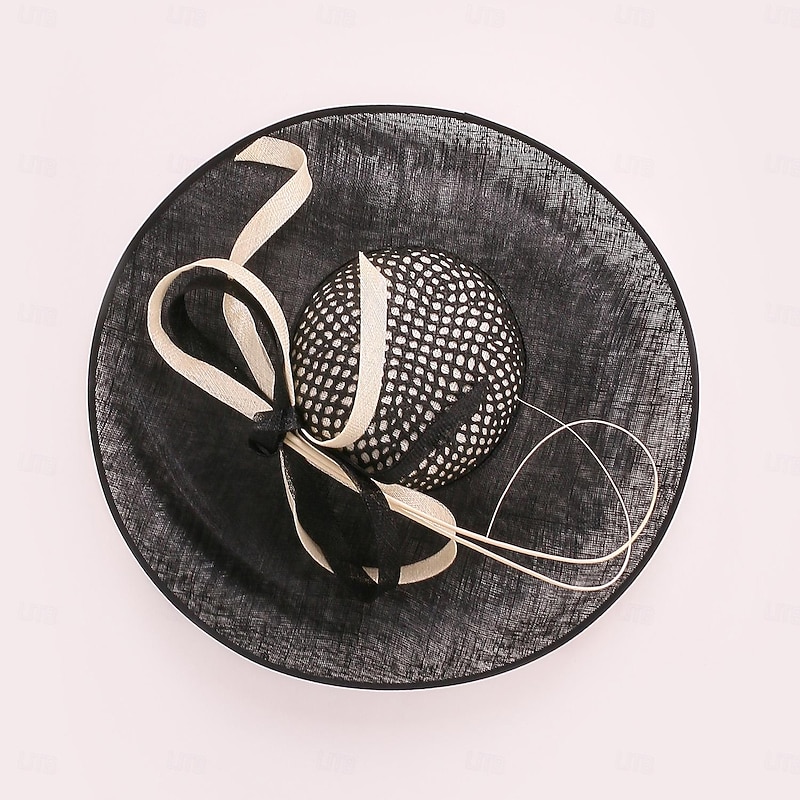 Hats Sinamay Bowler / Cloche Hat Sun Hat Top Hat Wedding Tea Party Elegant Wedding With Feather Bowknot Headpiece Headwear4