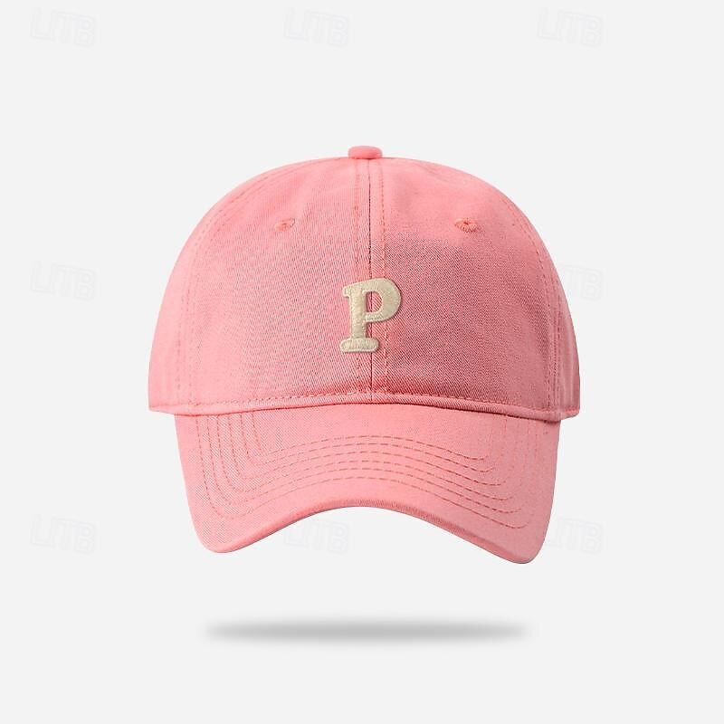 Men's Baseball Cap Sun Hat Trucker Hat Black Pink Cotton Embroidered Fashion Casual Street Daily Letter Adjustable Sunscreen Breathable3