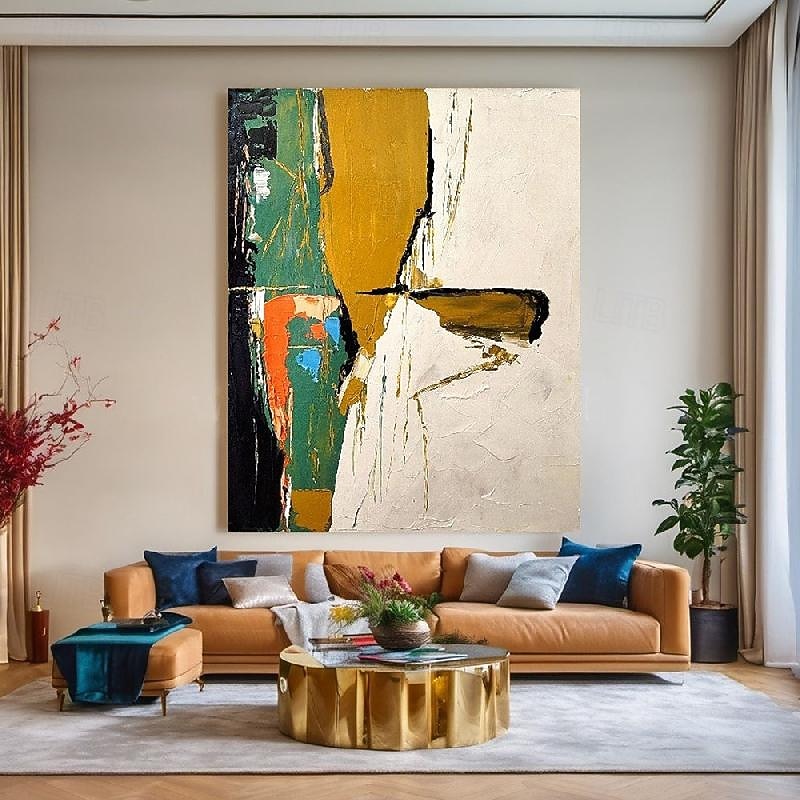 LARGE CONTEMPORARY ART hand painted White Beige Oil Painting on Canvas Impasto Art Abstract Painting Thick Strokes Textured oil painting Modern Wall Art painting2