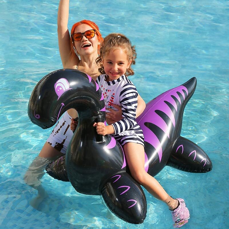 Inflatable Dinosaur Float Pool Toys Ride-On Inflatable Swimming Pool Beach Float Summer Water Fun Floating Raft for Kids and Adults3
