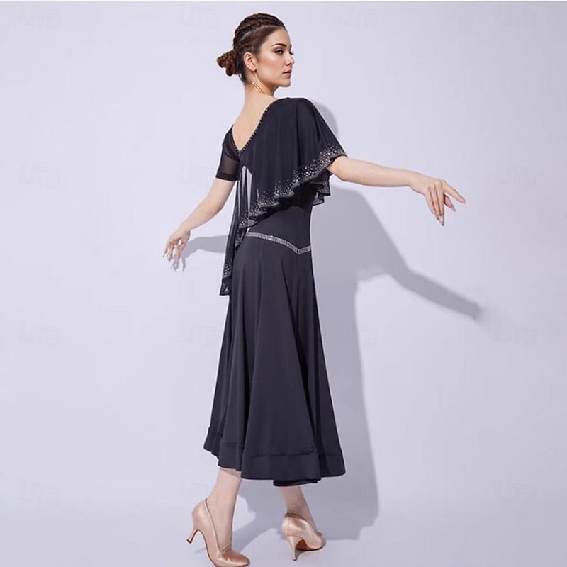 Ballroom Dance Competition Dress Women Modern Dance Costumes National Standard Dance Waltz Dress2