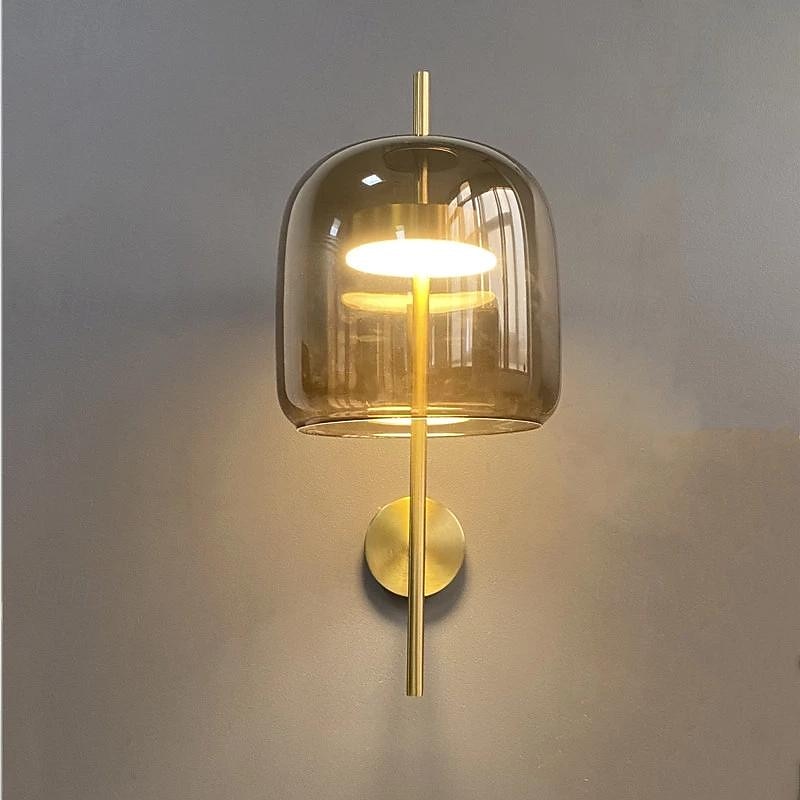 Modern Wall Lamp Indoor Wall Light LED Nordic Glass Wall Sconce Creative Living Bedroom Bedside Decor Light