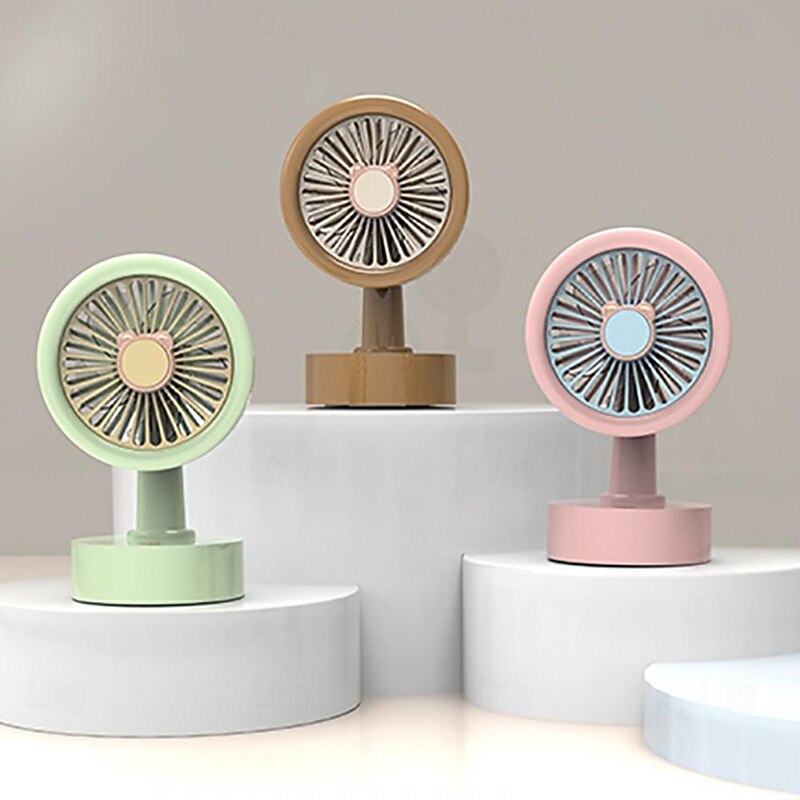 Mini Desktop Fan - Portable, Convenient Three-Speed Cooling Fan, Powerful Rechargeable Fan for Students, Home, Office, and Outdoor Use2