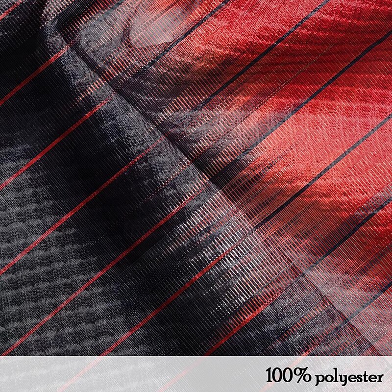 Men's Geometric Waffle Polo Shirts Golf Shirt Short Sleeve Polo Shirts Collared Shirts WorkWear Formal Wear Festival Wear Buttons 3D Print Summer Spring Red3