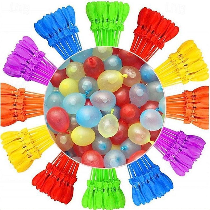 111 Pack Rapid-Filling Self-Sealing Water Balloons for Outdoor Family Friends Children Summer Fun
