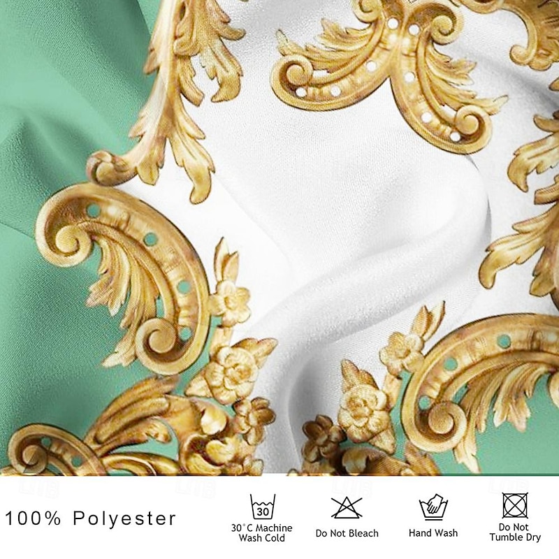 Men's Pattern Shirt Button Up Shirt Short Sleeve Casual Holiday Summer Spring Turndown Print Blue Purple Green Drak Red3