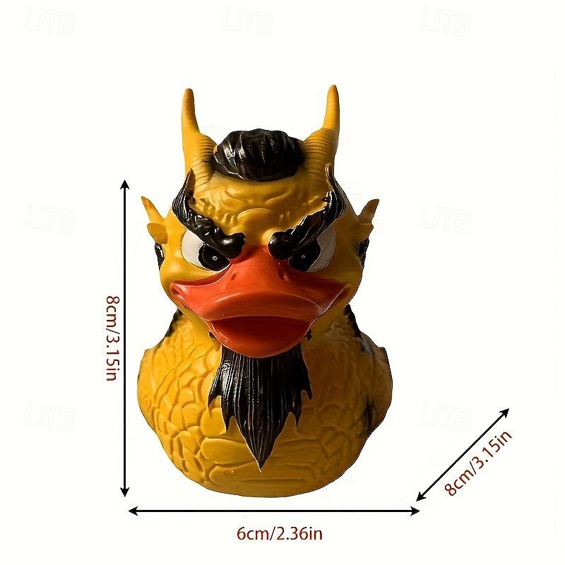 Duck Statue Decor Resin Collection Satanic, Punk, Gothic, and Rock'n'Roll Ducks - Perfect Additions for Mrs. Valentina's Eccentric and Dark-themed Display4