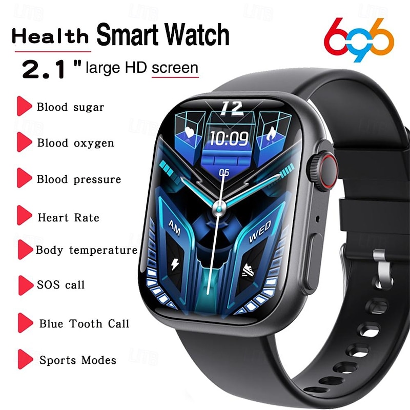 696 F59 Smart Watch 2.1 inch Smart Band Fitness Bracelet Bluetooth Pedometer Call Reminder Sleep Tracker Compatible with Android iOS Women Hands-Free Calls Message Reminder IP 67 38mm Watch Case3