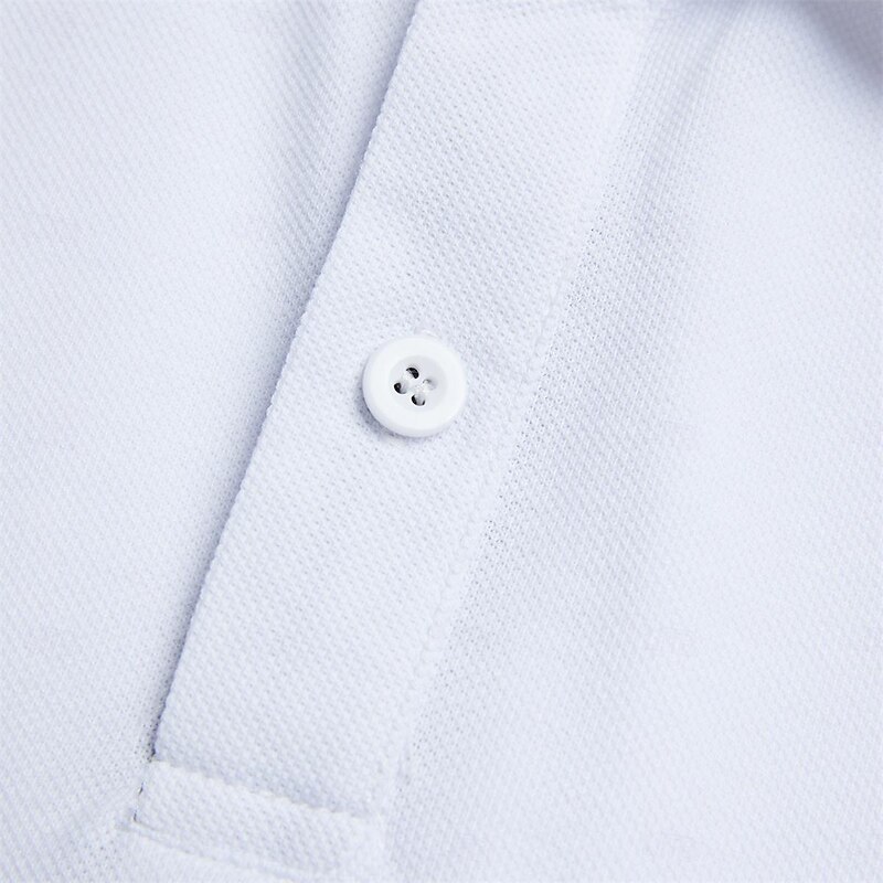 Men's Golf Polos Shirts Pique Polo Shirt Work Business Ribbed Polo Collar Classic Short Sleeve Basic Modern Solid Color Color Block Patchwork Buttons Spring & Summer Regular Fit White Golf Polos3