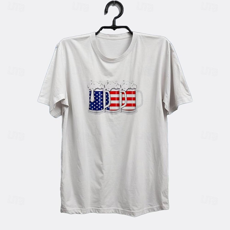 Men's Funny Drinking Graphic T-Shirt "Shots & Booster" Pun Humor Short Sleeve4