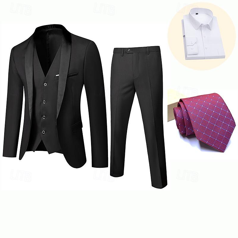 Retro Vintage Rococo Baroque Suits & Blazers Gentleman Fancy Dress Men's Masquerade Party / Evening Bachelorette Party Adults' Coat Pants4