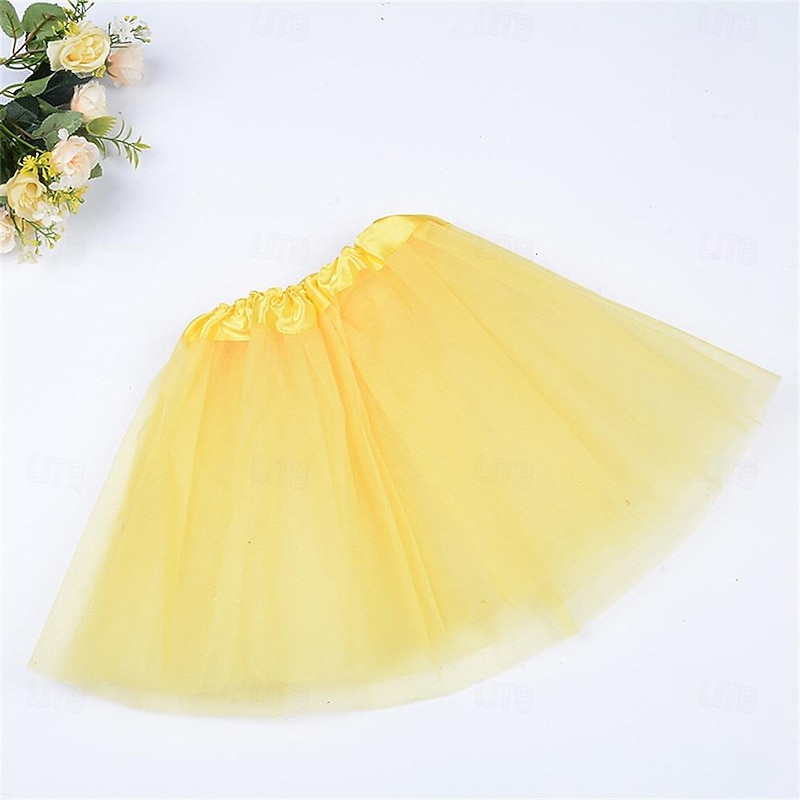 Girls' 3D Solid Color Shorts Summer Spring Kids 3-12 Years4