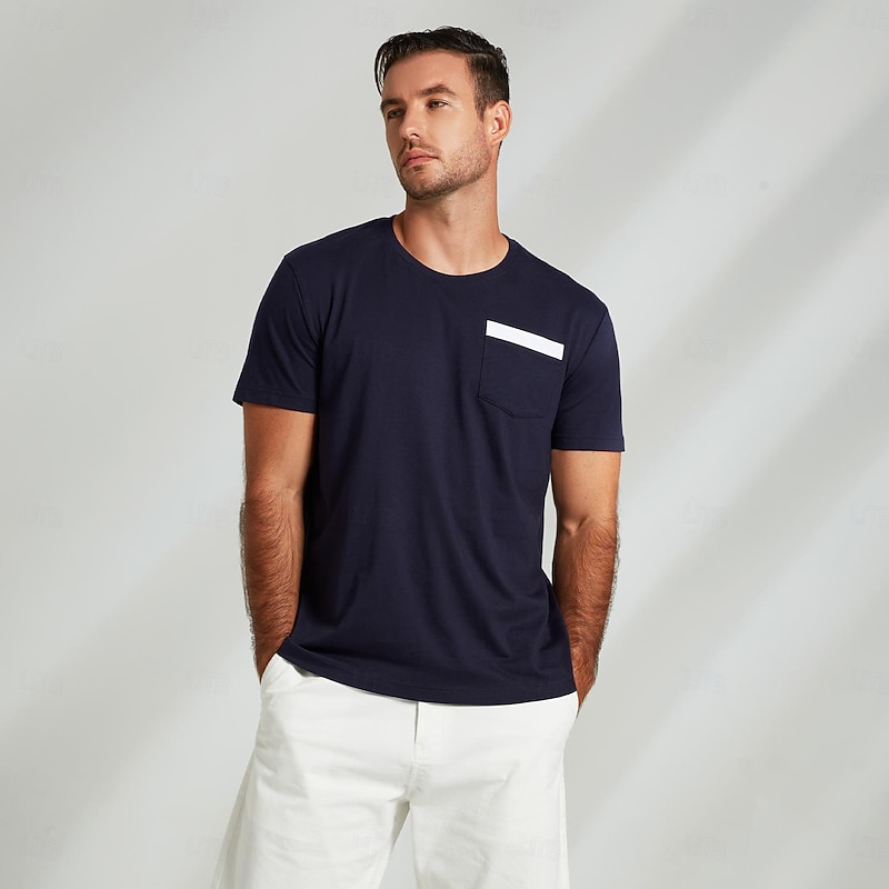 Men's 100% Cotton T shirt Graphic Fashion Outdoor Casual Tee Tee Top Street Casual Daily T shirt White Navy Blue Short Sleeve Crew Neck Shirt Spring & Summer Clothing Apparel4