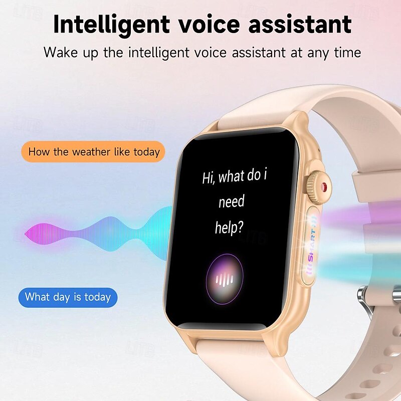 696 P6 Smart Watch 1.96 inch Smartwatch Fitness Running Watch Bluetooth ECG+PPG Pedometer Call Reminder Compatible with Android iOS Women Men Hands-Free Calls Message Reminder IP 67 40mm Watch Case3