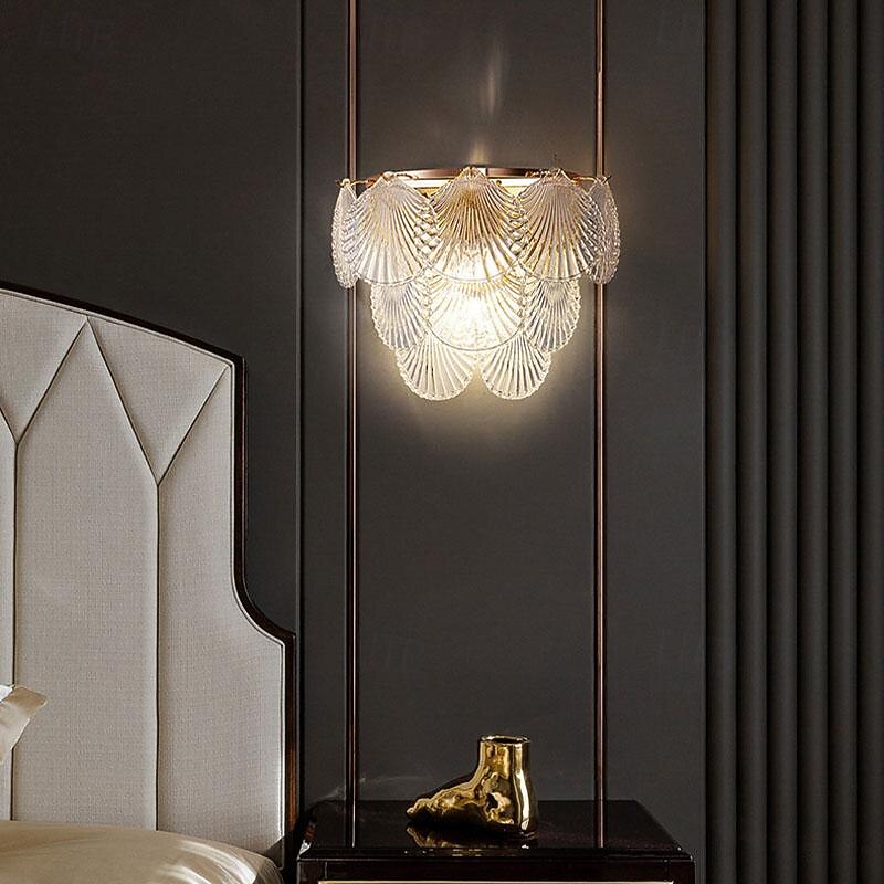 LED Indoor Wall Lights 3-Color Light Source 30cm 2-Light Vienna Full Spectrum Magnificence Modern Wall Light Sconces Metal  Glass E14 for Bedroom Bathroom Vanity Living Room Home Hallway Dining 85-265V4