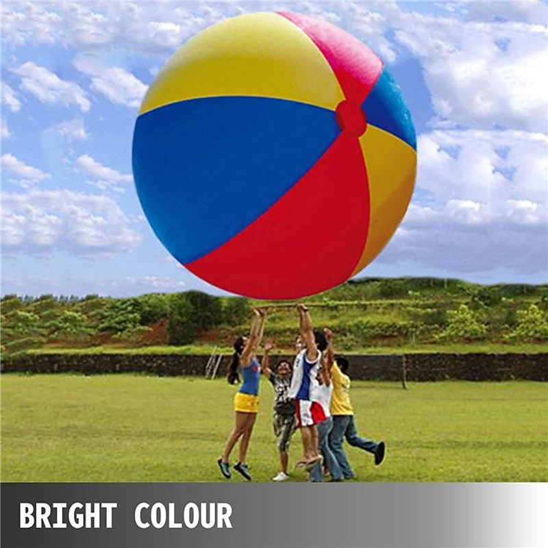 Jumbo Rainbow Color Ball Great for Beach Pool Party Event4