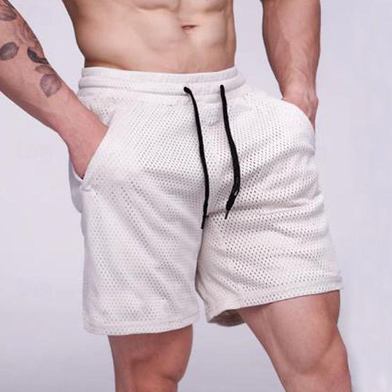 Men's Running Shorts Gym Shorts Sweat Shorts Mesh Pocket Drawstring Elastic Waistband Shorts Outdoor Sports & Outdoor Athletic Quick Dry Lightweight Soft Marathon Running Workout Tailored Fit3