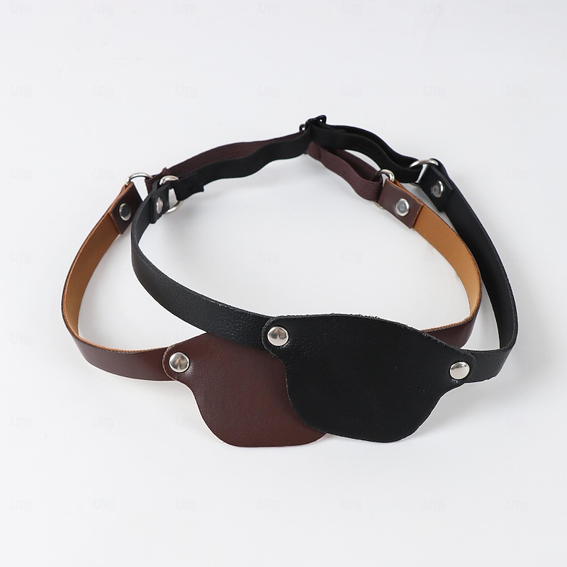 Medieval Renaissance Mask Eye Patch Pirate Viking Fancy Dress Unisex Pirate Halloween Carnival Performance Party LARP Adults' Eye Mask2