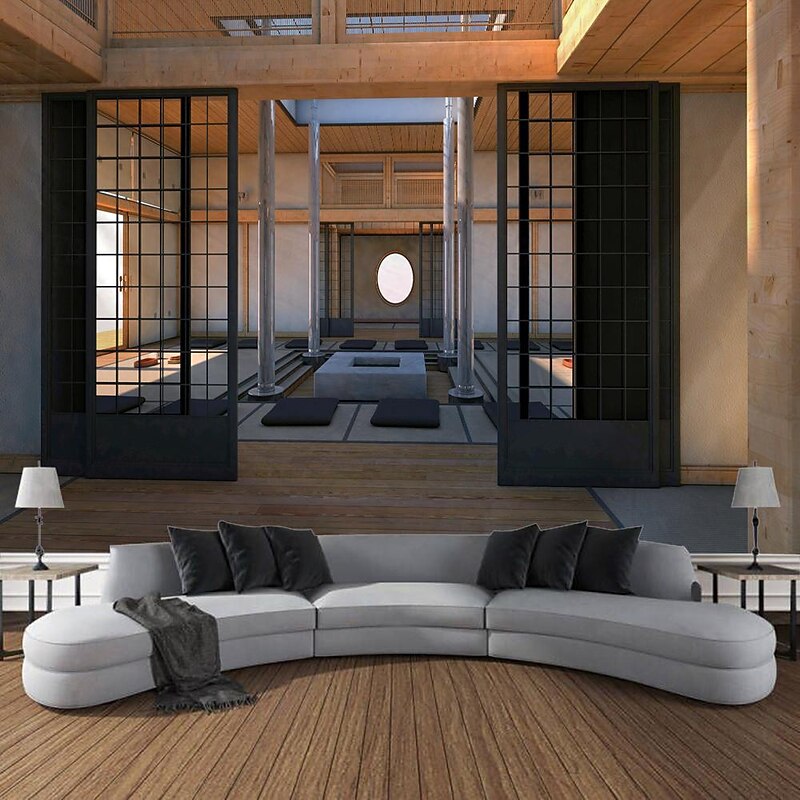 Vintage inside Castle Hanging Tapestry Wall Art Large Tapestry Mural Decor Photograph Backdrop Blanket Curtain Home Bedroom Living Room Decoration4