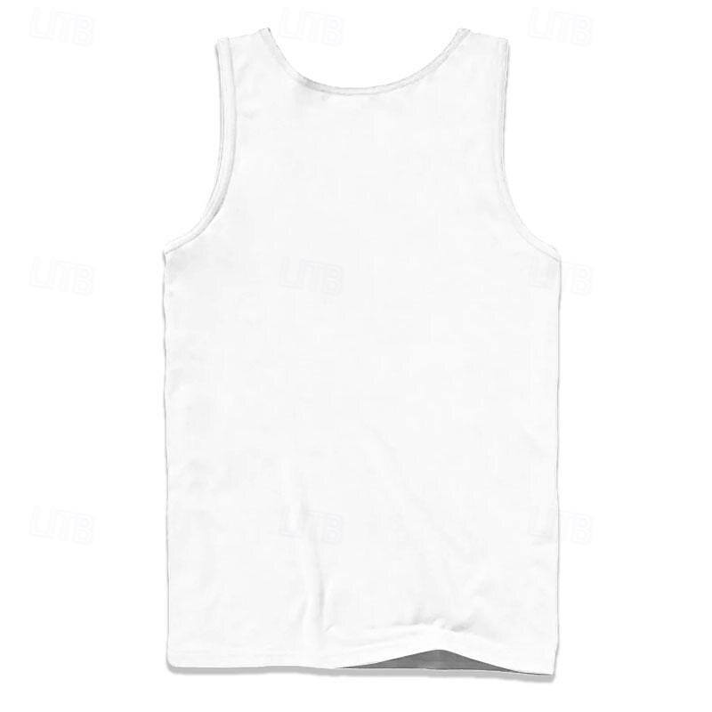 Men's Ombre Coconut Palm T Shirt Vest Top Sleeveless T shirt 3D Print Crew Neck Shirt Vacation Tropical Party Casual Holiday White Summer Spring Clothing Apparel S M L XL XXL XXXL2